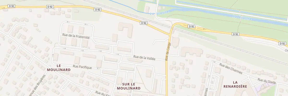 Plan du 1B Rue de Cergy à Osny