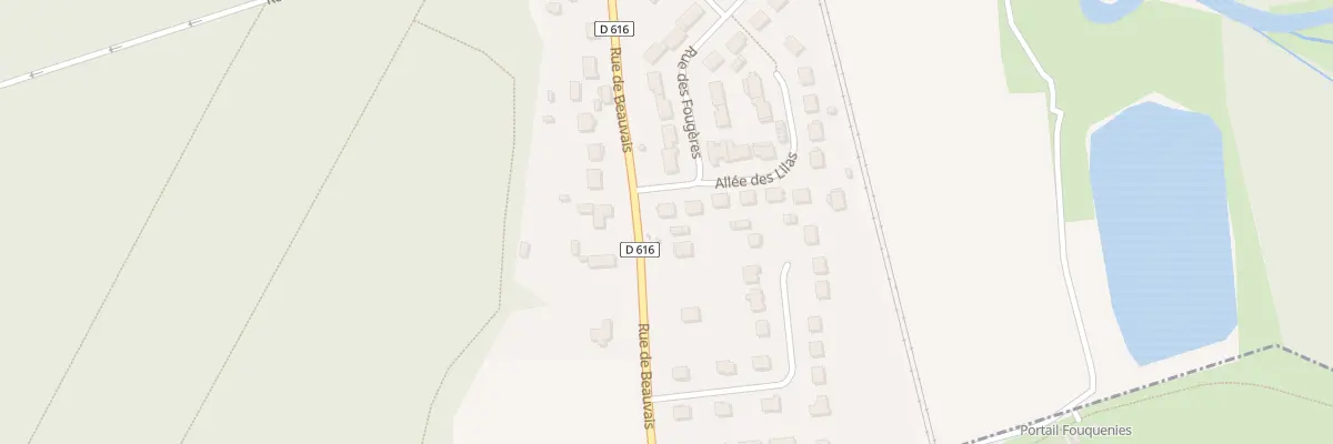 Plan du 2 Rue des Fougères à Fouquenies