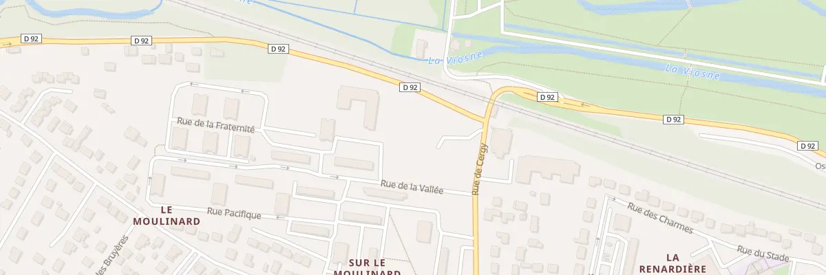 Plan du 1 Rue de Cergy à Osny