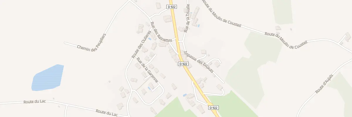 Plan du 242 Rte de la Fouillade à Sanvensa