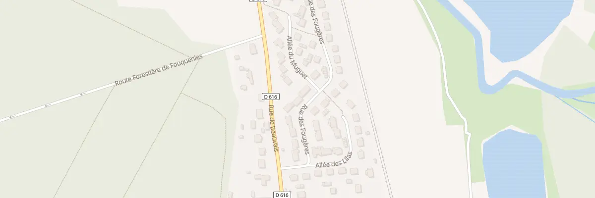 Plan du 11 Rue des Fougères à Fouquenies