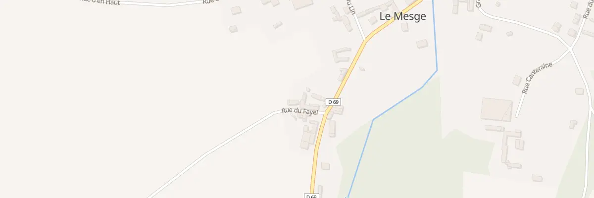 Plan du 5001 Rue du Fayel au Mesge