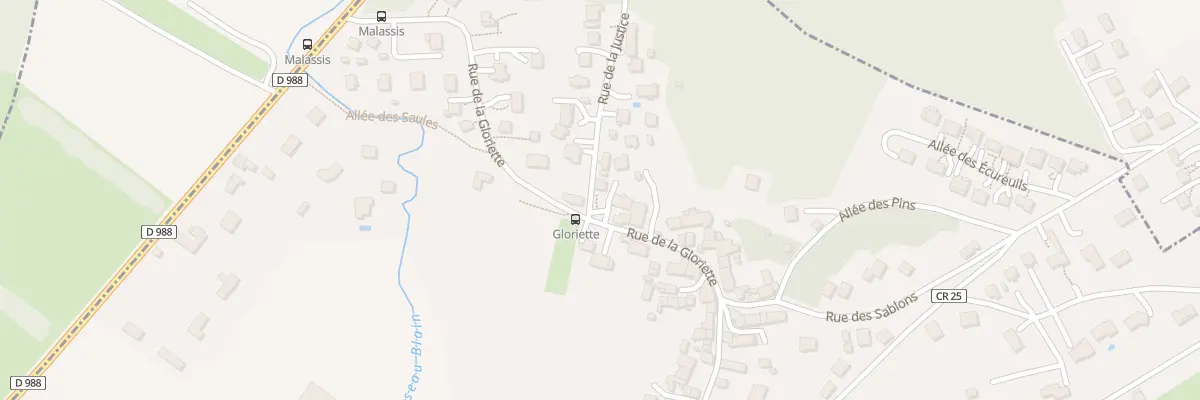 Plan du 2 Rue de la Justice à Forges-les-Bains