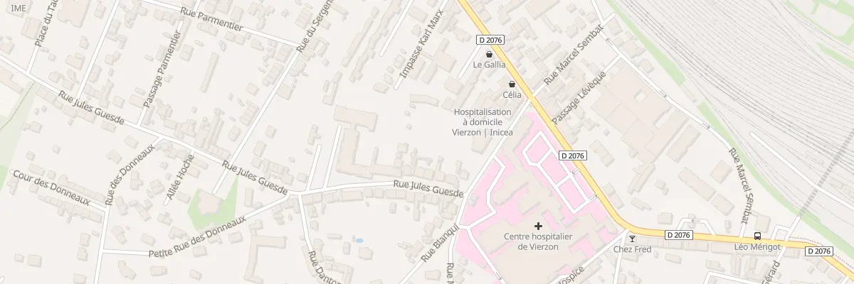 Plan du 5 Rue Jules Guesde à Vierzon