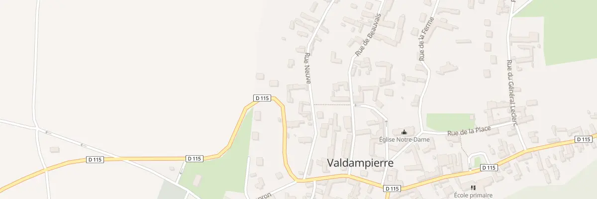 Plan du 24 Rue Neuve à Valdampierre