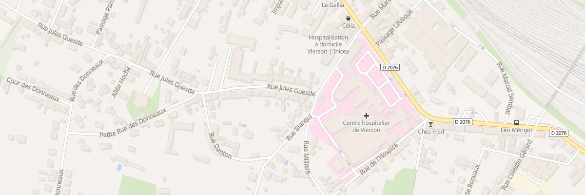 Plan du 2 Rue Jules Guesde à Vierzon