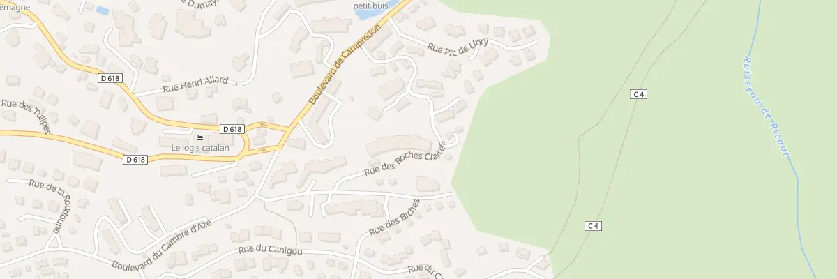 Plan du 16 Rue des Roches Claires à Font-Romeu-Odeillo-Via