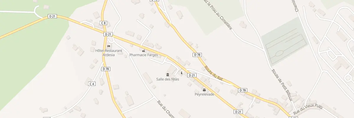 Plan du 36 Rue du Limousin à Peyrelevade
