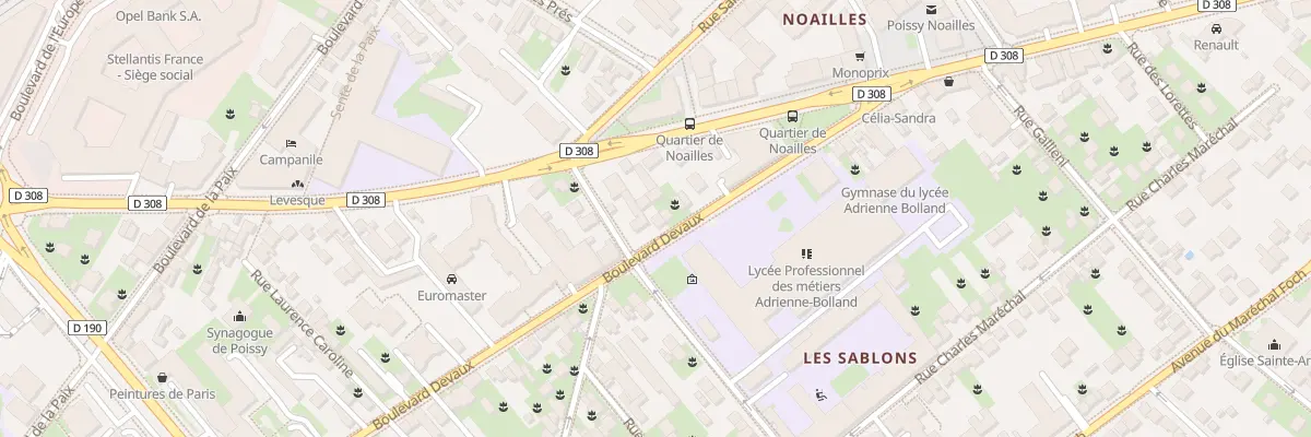 Plan du 55 Bd Devaux à Poissy