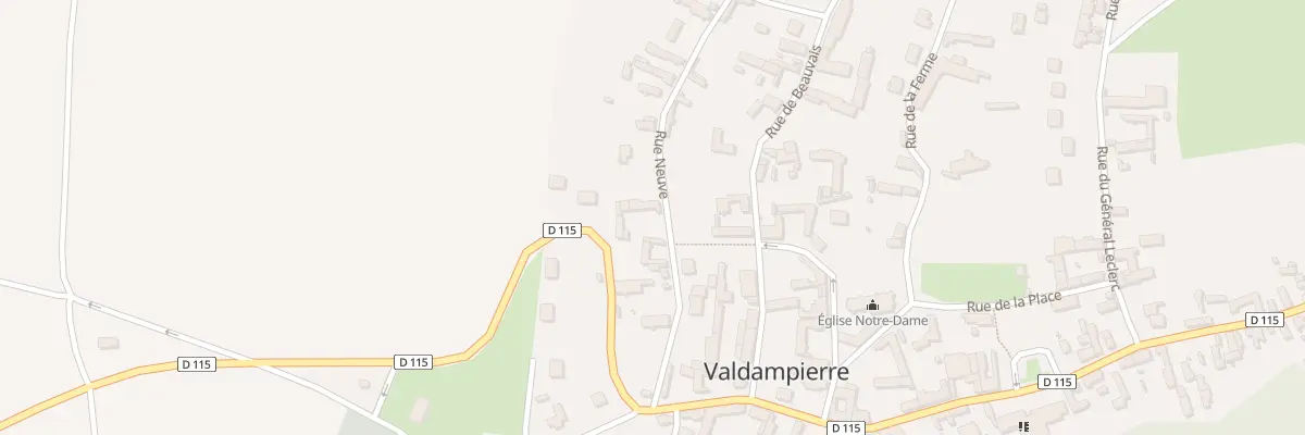Plan du 22 Rue Neuve à Valdampierre
