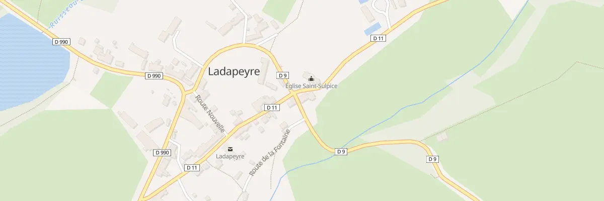 Plan du 2 Pl de l’Eglise à Ladapeyre