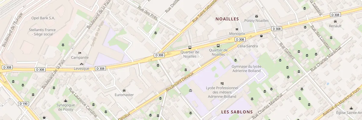 Plan du 58 Bd Robespierre à Poissy