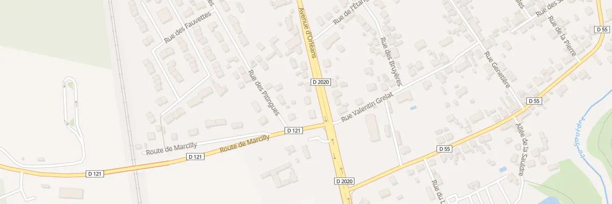 Plan du 13 Av d’Orléans à Salbris