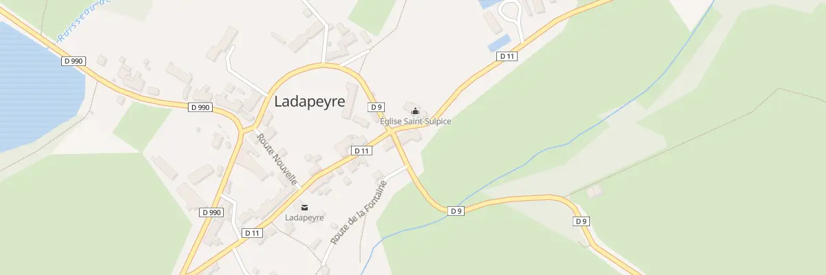 Plan du 4 Pl de l’Eglise à Ladapeyre