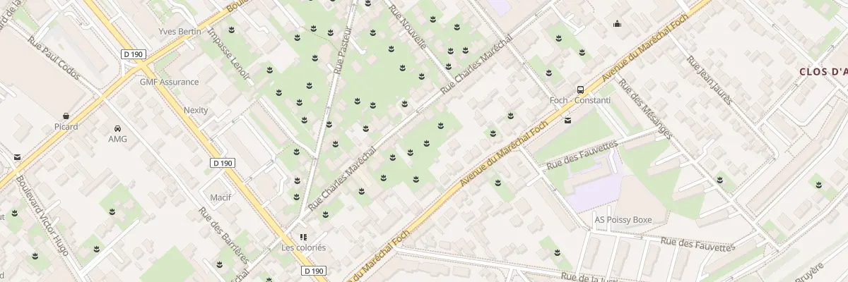 Plan du 50 Rue Charles Maréchal à Poissy