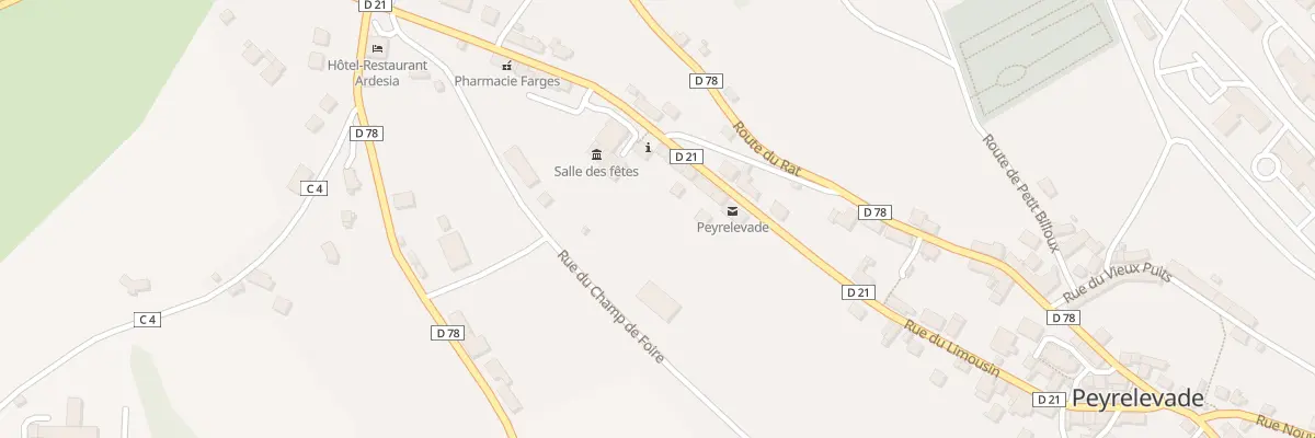 Plan du 45 Rue du Limousin à Peyrelevade