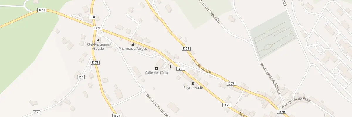 Plan du 32 Rue du Limousin à Peyrelevade