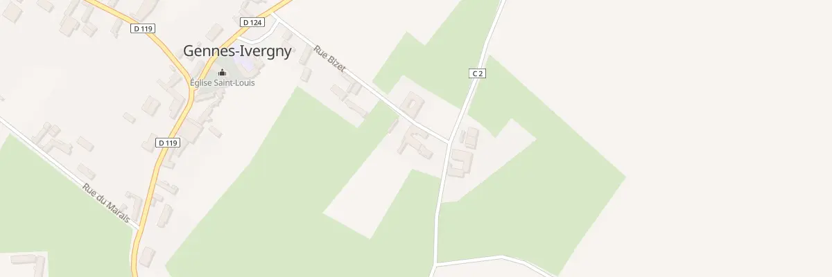 Plan du 8 Rue Bizet à Gennes-Ivergny