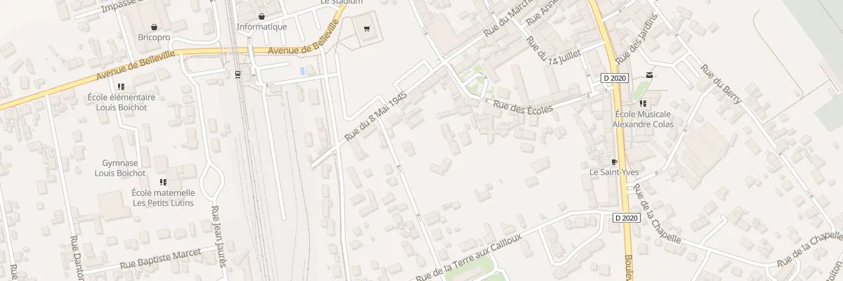 Plan du 3 Rue du Souvenir Français à Salbris