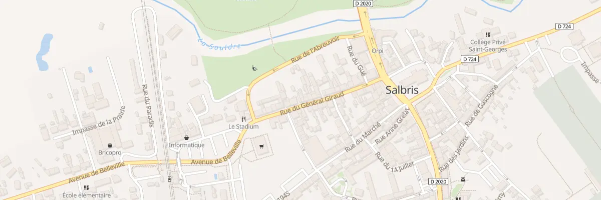 Plan du 26 Rue du Gal Giraud à Salbris