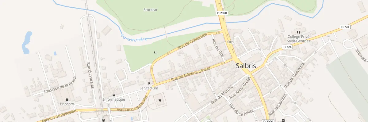 Plan du 22 Rue du Gal Giraud à Salbris
