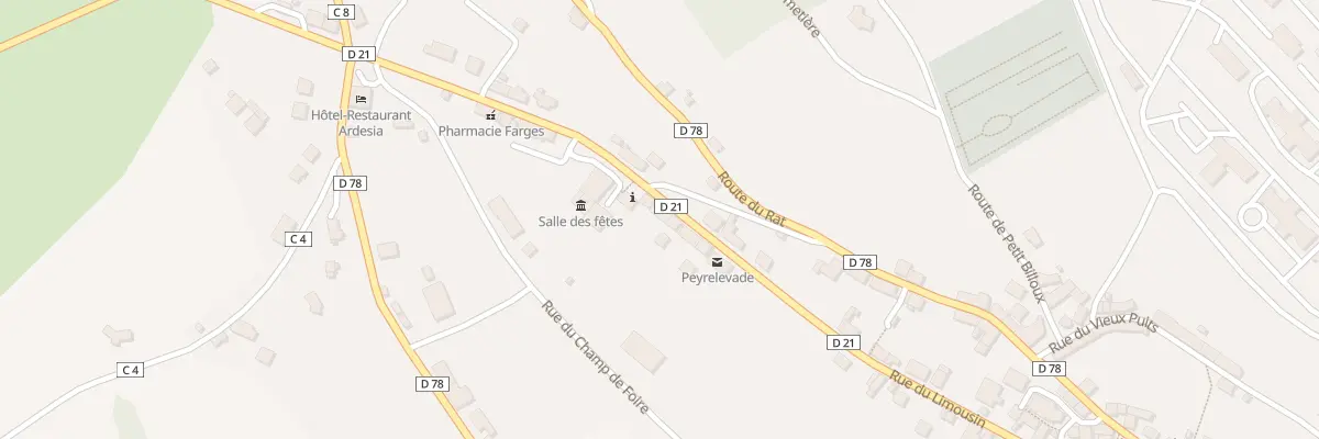 Plan du 47 Rue du Limousin à Peyrelevade