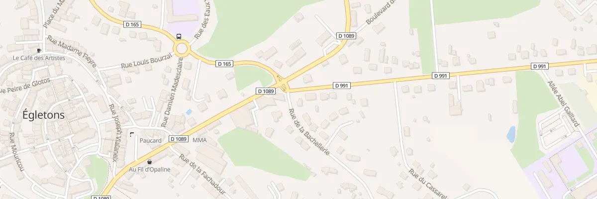 Plan du 1 Rue Bachellerie à Égletons