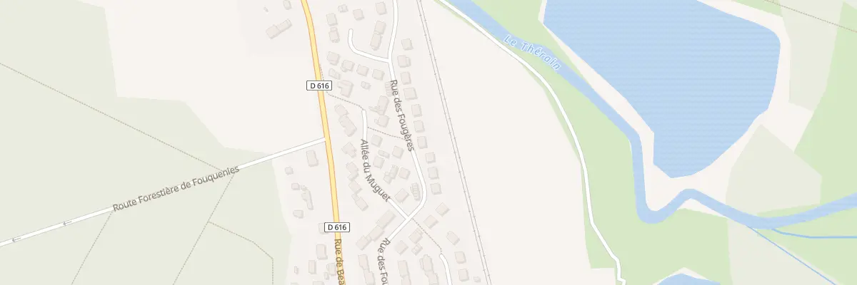 Plan du 24 Rue des Fougères à Fouquenies