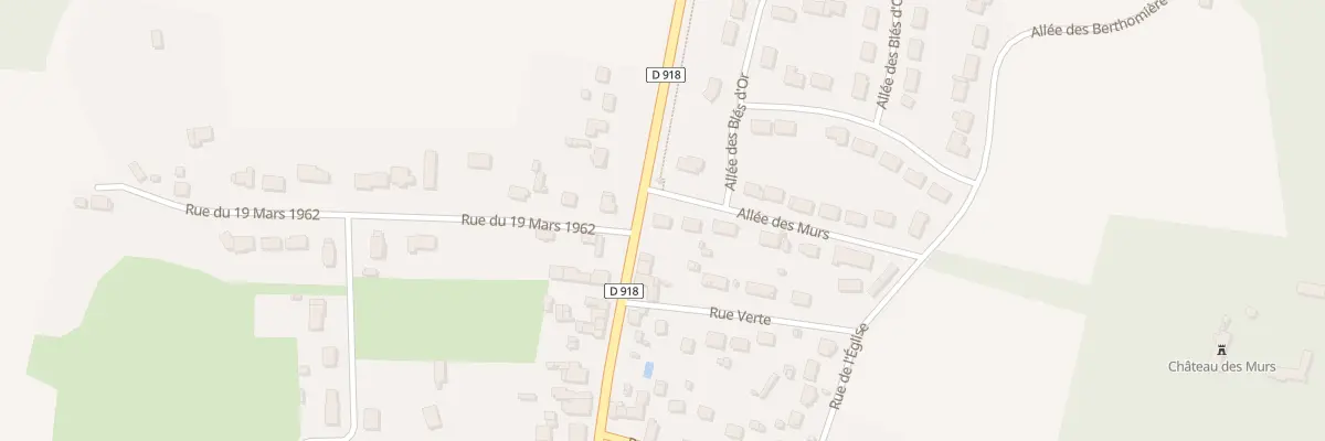 Plan du 2 All des Murs à Méreau