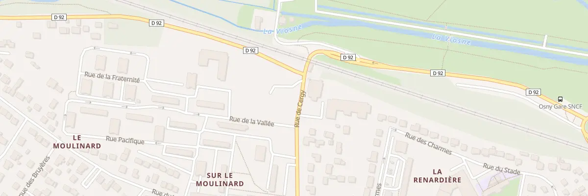 Plan du 5 Rue de Cergy à Osny