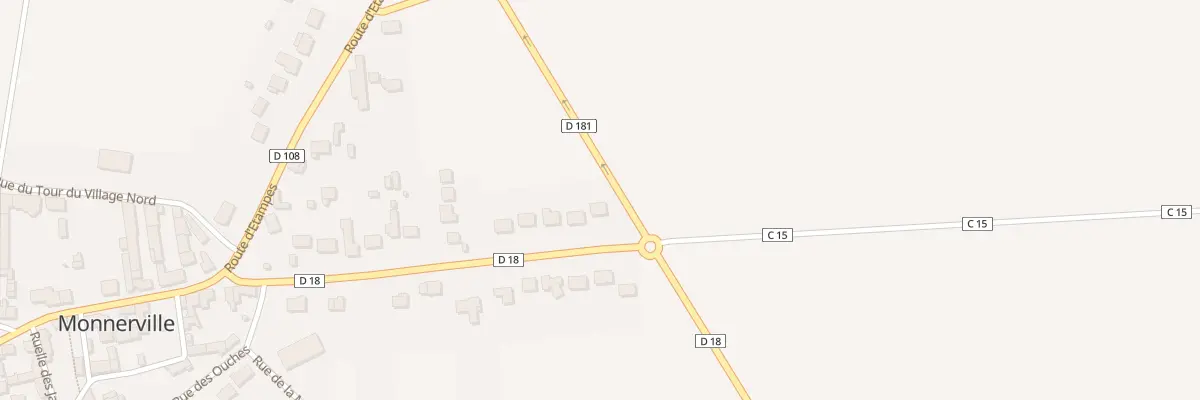 Plan du 21 Rte de Méréville à Monnerville