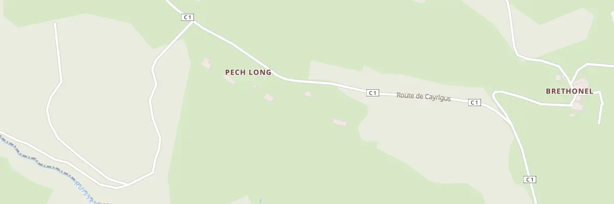 Plan du 5151F Pech Long à Viazac