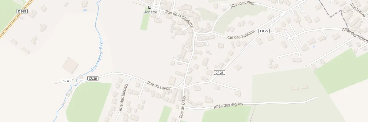Plan du 14A Rue de Bissy à Forges-les-Bains