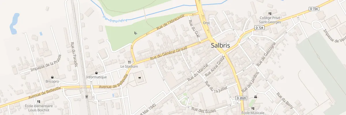 Plan du 21 Rue du Gal Giraud à Salbris