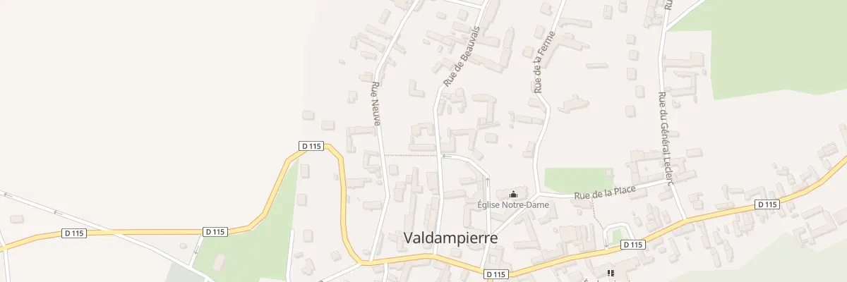 Plan du 5 Rue de Beauvais à Valdampierre