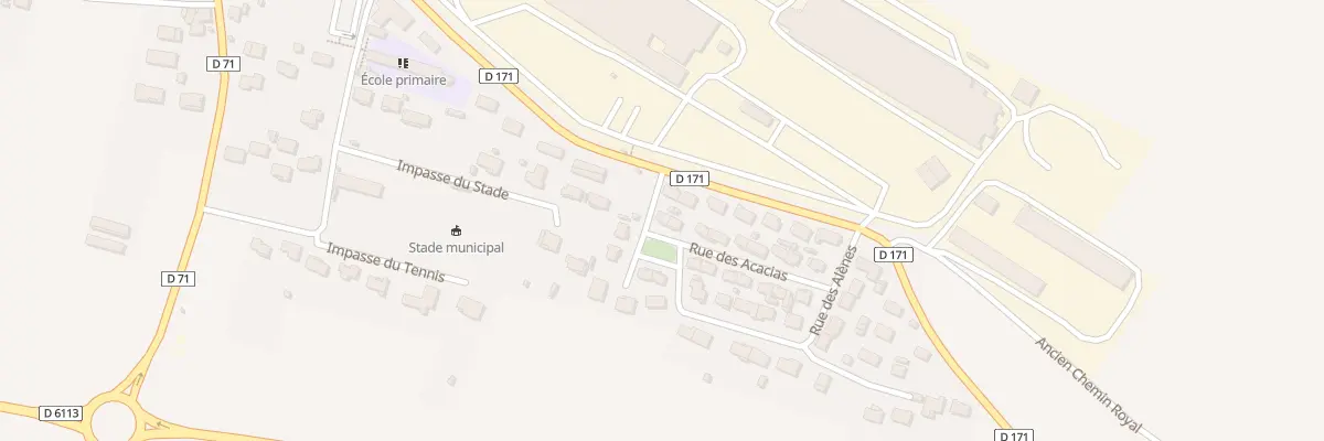 Plan du 18 Rue des Acacias à Lasbordes