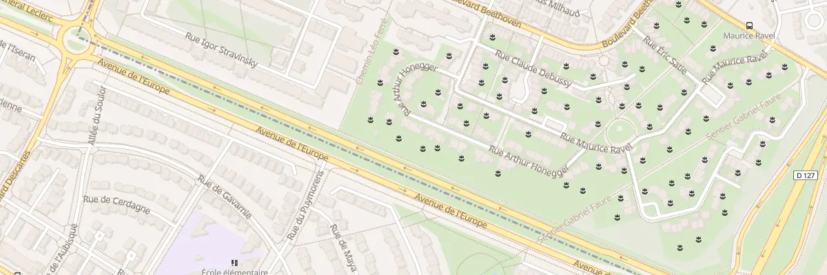 Plan du 23 Rue Arthur Honnegger à Guyancourt