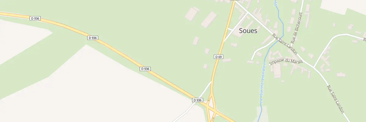 Plan du 4 Rue du Mesge à Soues