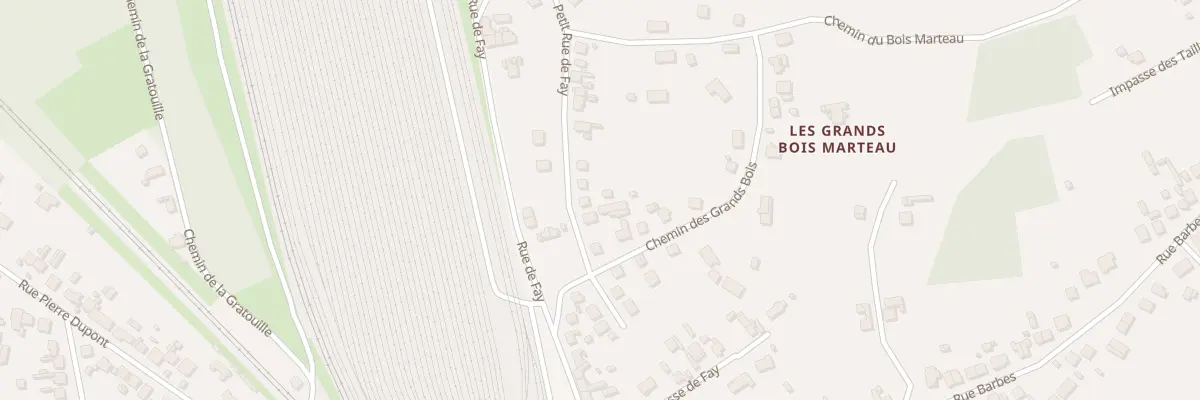 Plan du 20 Ptr Petite Rue de Fay à Vierzon