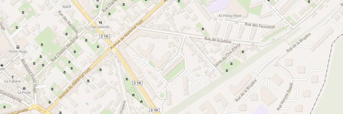 Plan du 10 Rue Madeleine Chartier à Poissy