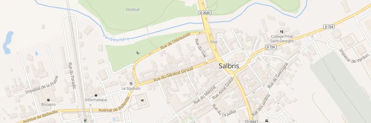 Plan du 12 Rue du Gal Giraud à Salbris