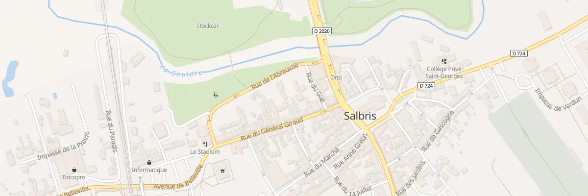 Plan du 10 Rue du Gal Giraud à Salbris