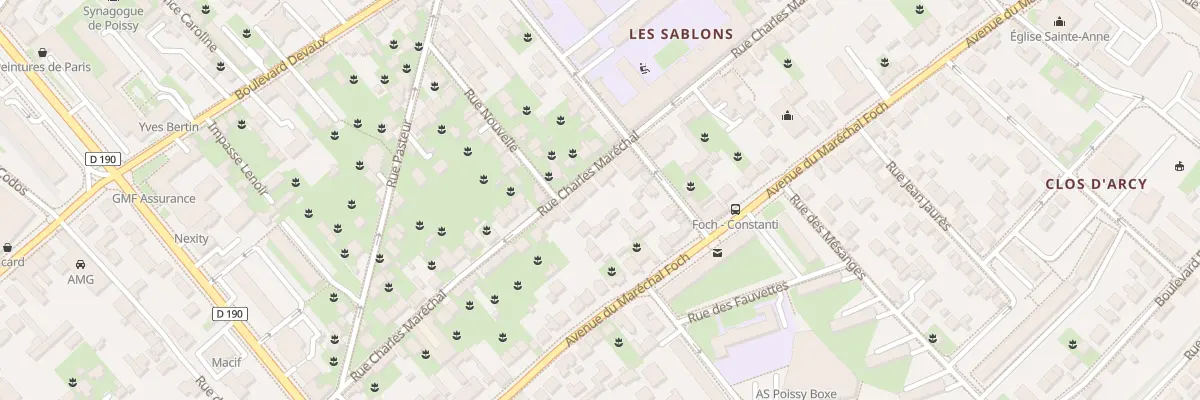 Plan du 68 Rue Charles Maréchal à Poissy