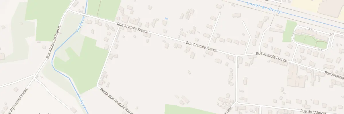 Plan du 91 Rue Anatole France à Vierzon