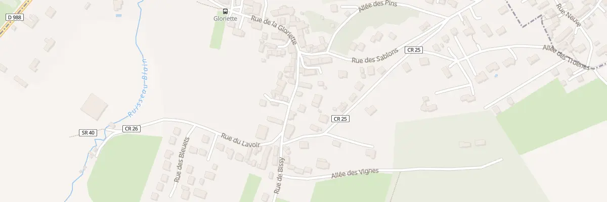 Plan du 3 Rue de Bissy à Forges-les-Bains