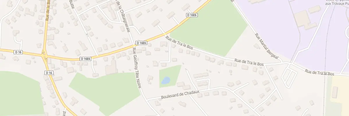 Plan du 8 Rue de Tra le Bos à Égletons