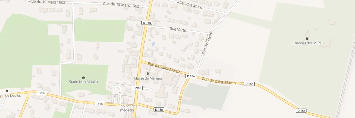 Plan du 13 Rue Saint Martin à Méreau