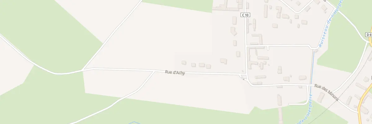 Plan du 10 Rue d’Achy à Blicourt