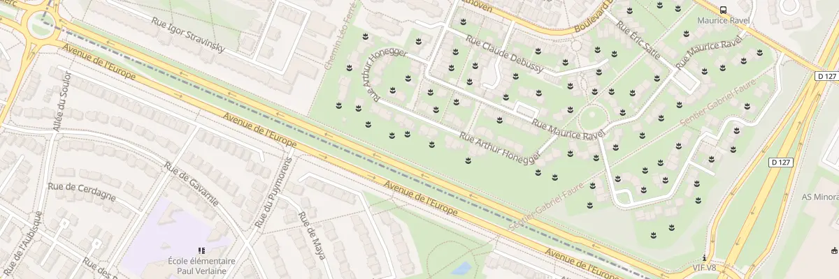 Plan du 17 Rue Arthur Honnegger à Guyancourt
