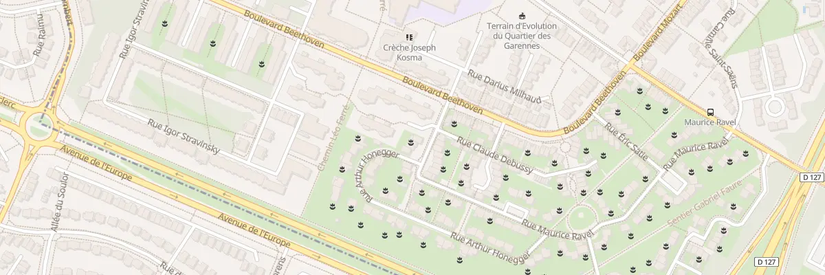 Plan du 77 Rue Maurice Ravel à Guyancourt